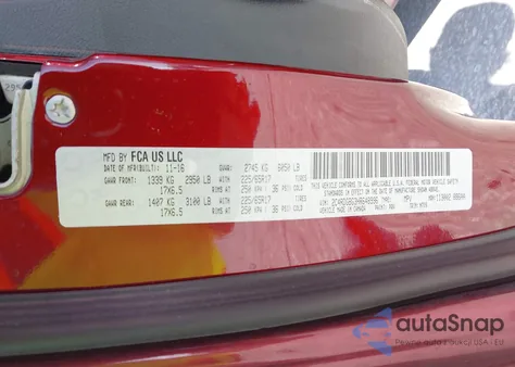 2017 Dodge Grand Caravan Se Plus from USA, damaged, VIN 2C4RDGBG3HR648996